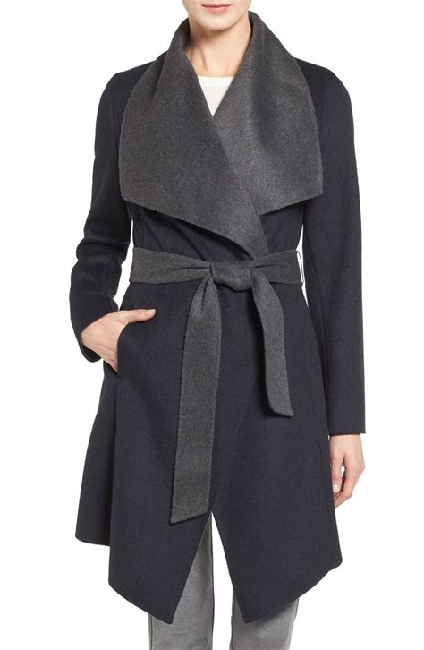 michael michael kors one button plaid wool blend coat|MICHAEL Michael Kors Wool Blend Wrap Coat .